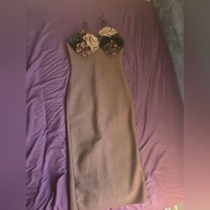 Fashion Nova LUXE brown Dress